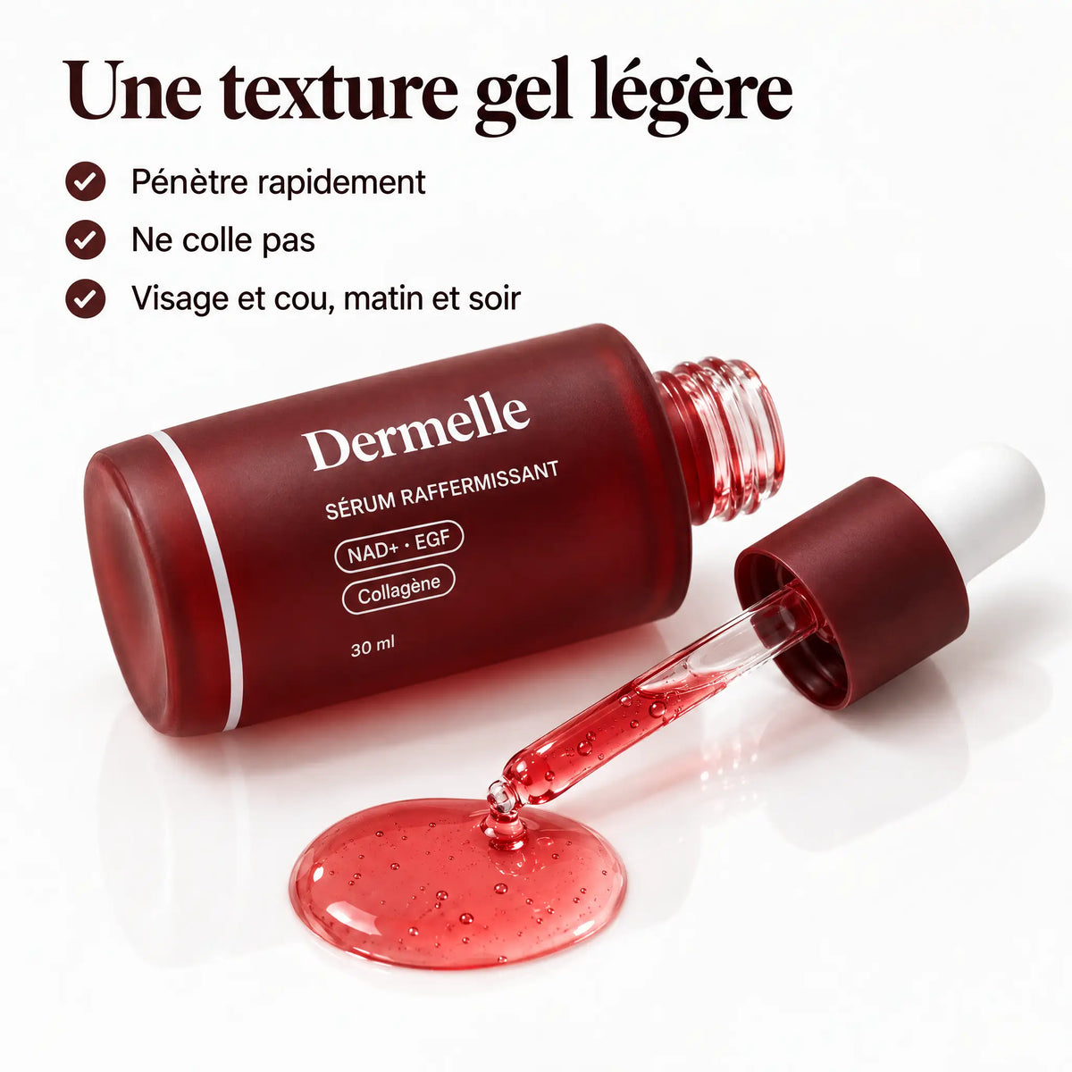 Sérum Raffermissant NAD+ & Collagène | Dermelle